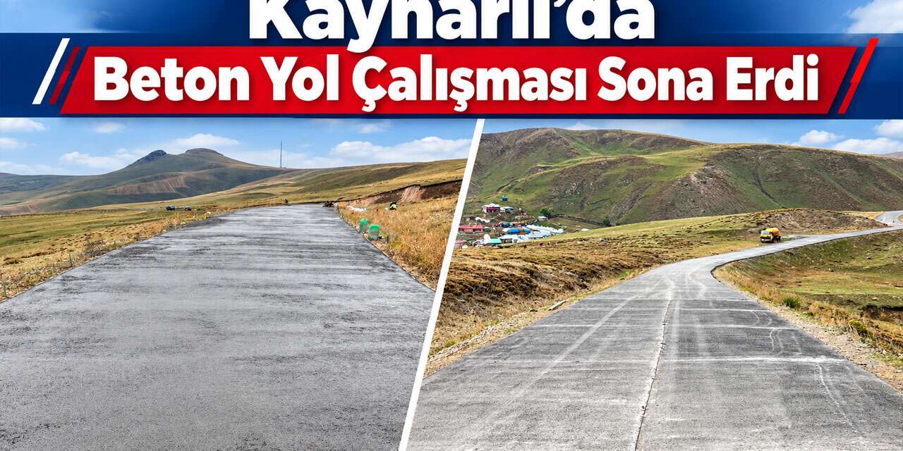 Selim Kaynarlı’da Beton Yol Çalışması Sona Erdi