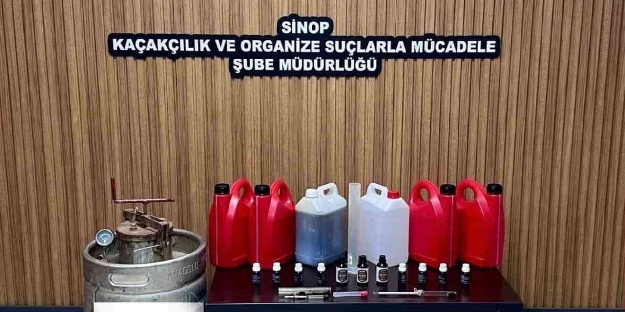 Sinop’ta sahte alkol operasyonu:1 gözaltı