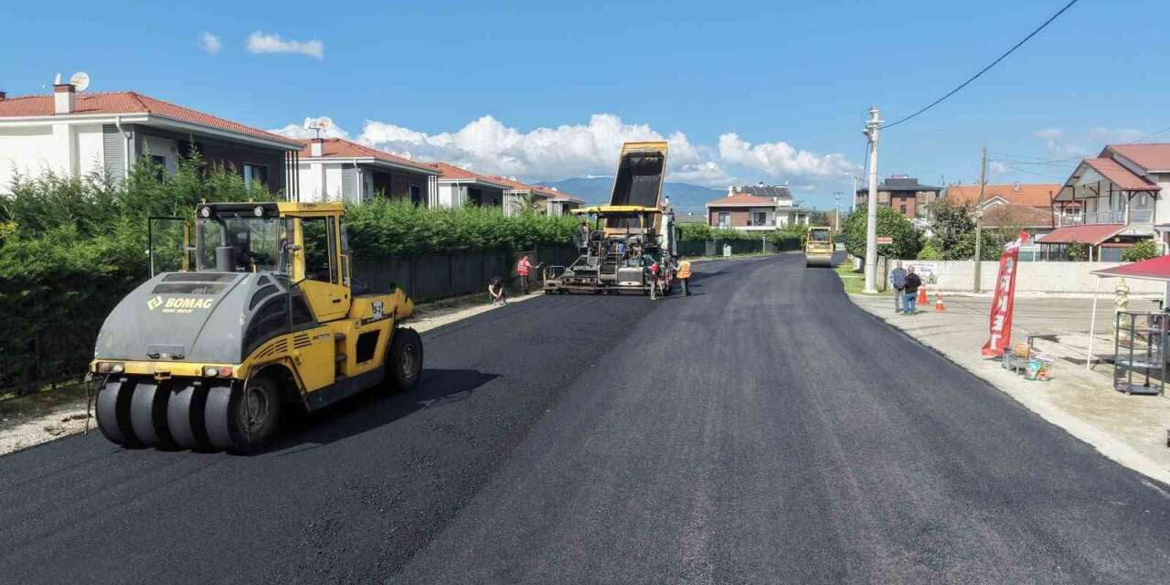 Düzce’de asfalt seferberliği hız kesmiyor