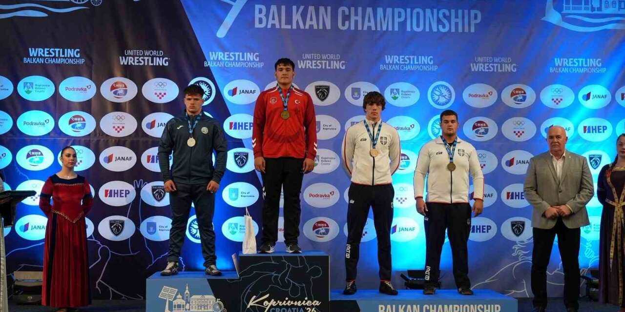 Manisalı güreşçi Balkan Şampiyonu oldu