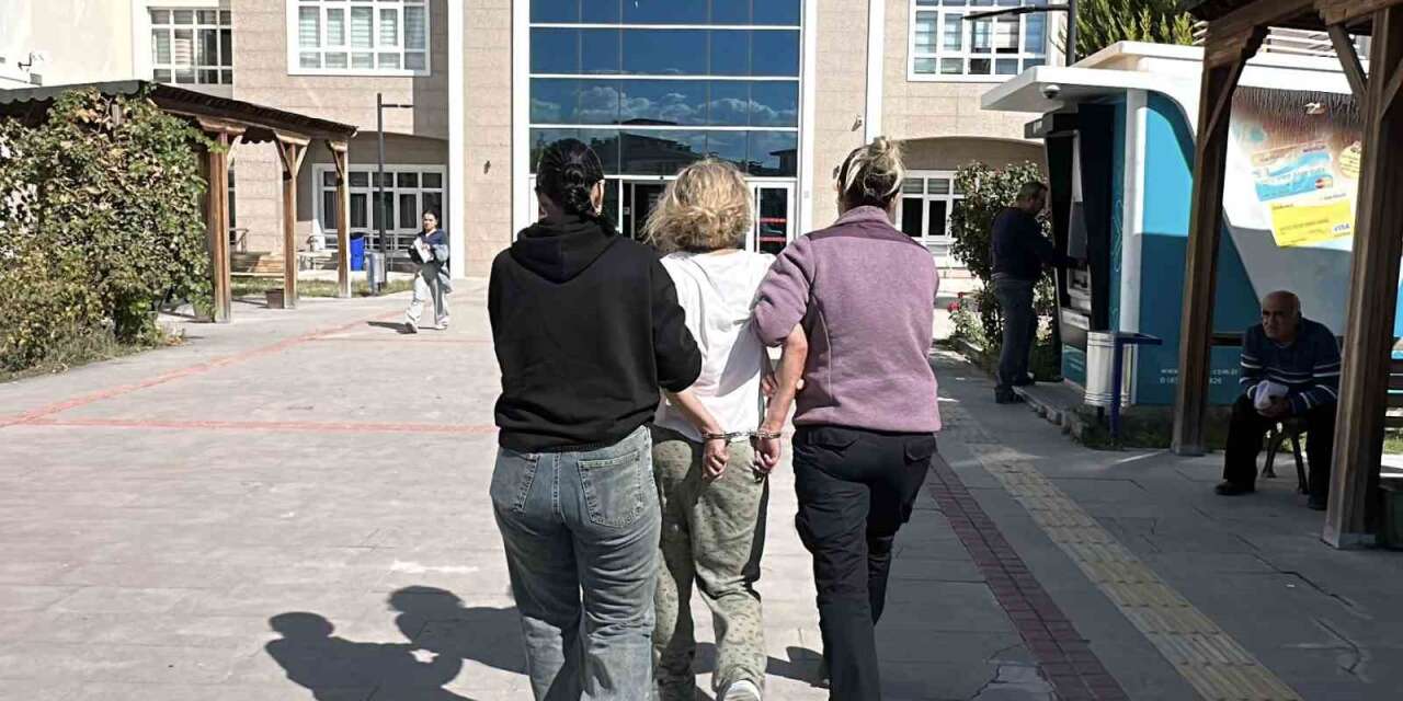 Burdur’da araçların önüne atlayıp polise saldırmaya çalışan kadın adliyeye sevk edildi