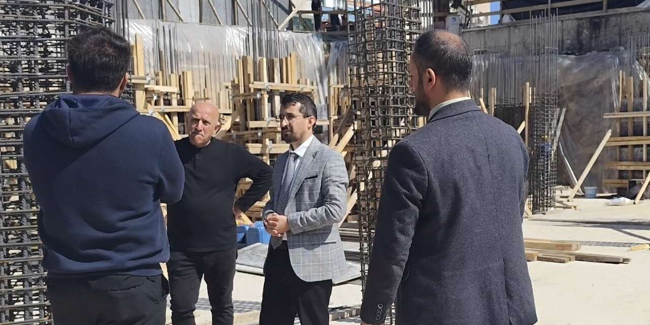 Aydıntepe Merkez Camii inşaatında çalışmalar sürüyor
