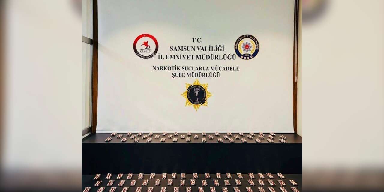 Samsun’da 2 bin 352 sentetik ecza ele geçirildi: 3 gözaltı