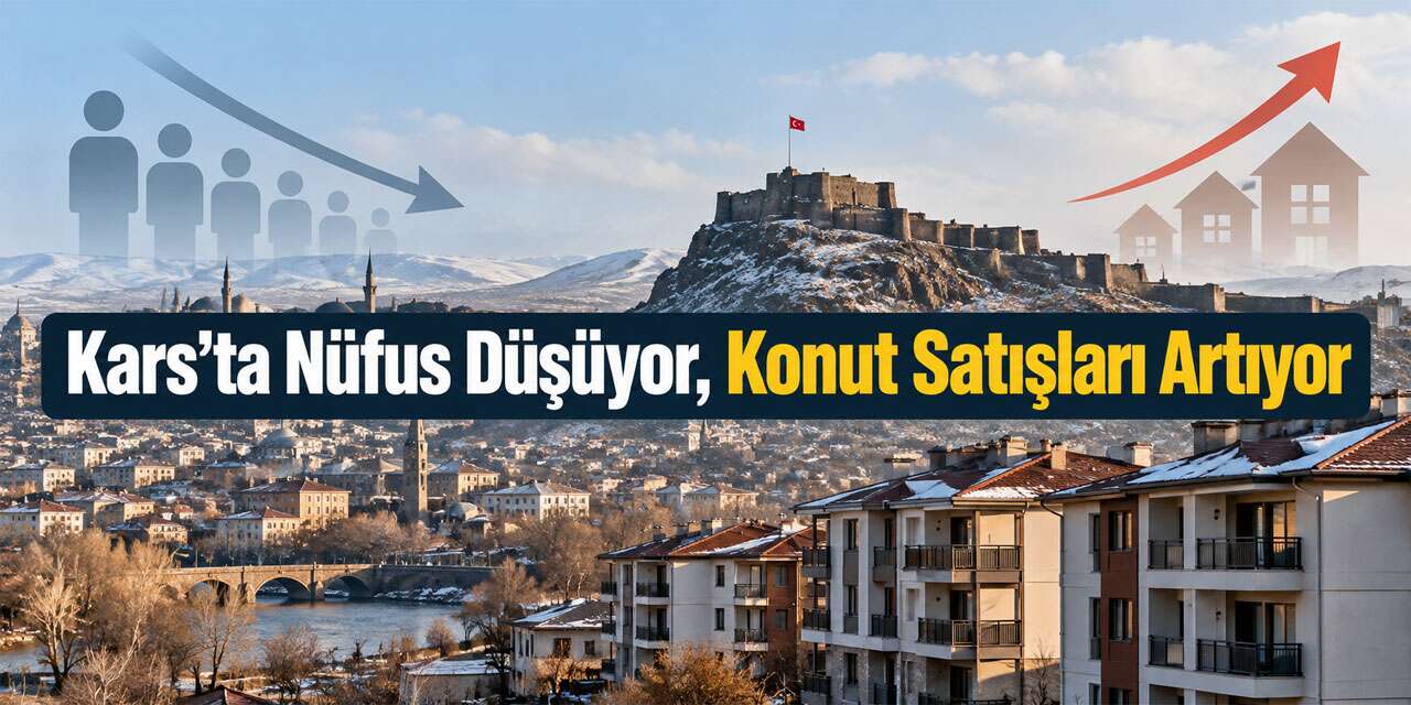 Kars’ta Nüfus Düşüyor, Konut Satışları Artıyor