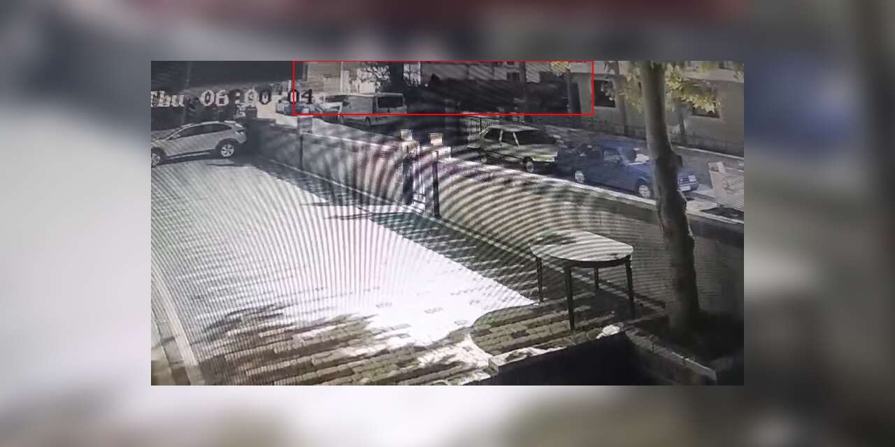 Maltepe’de 7 katlı binada meydana gelen çökme güvenlik kamerasında