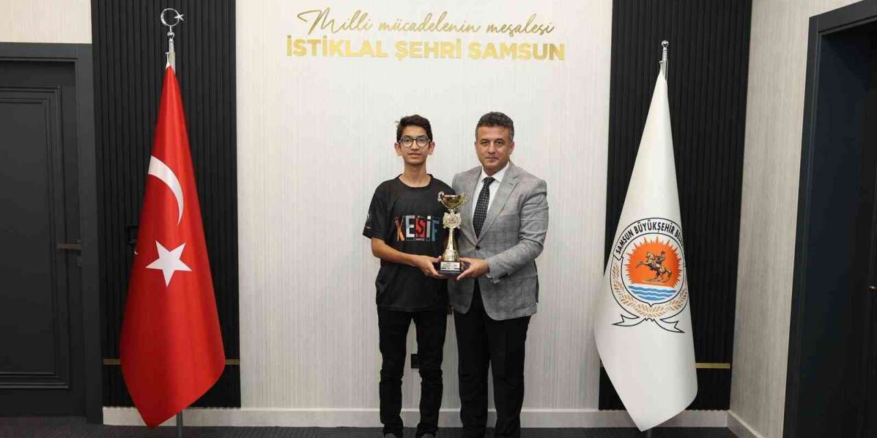 Başkan Doğan’dan Türkiye Dron Şampiyonu Yiğit’e tebrik