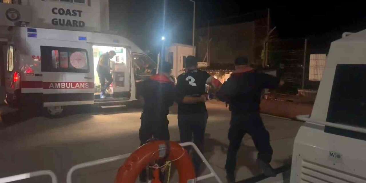 Yolcu gemisinde yaralanan vatandaş denizden tahliye edildi