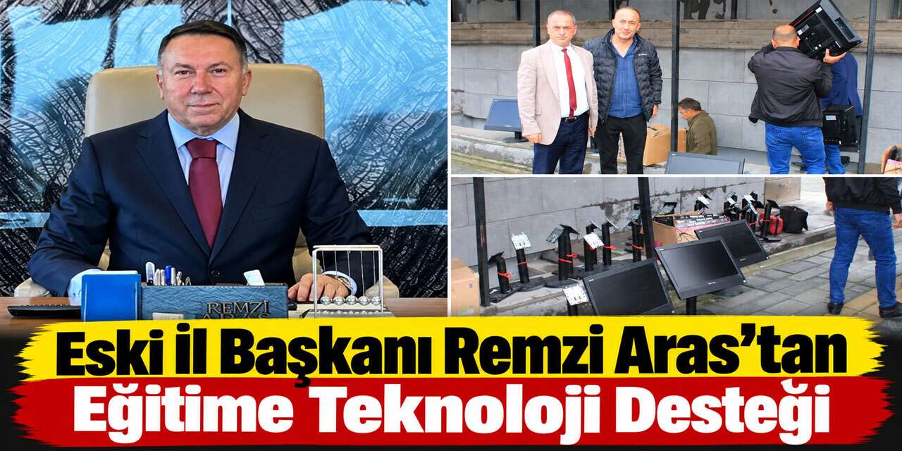 Remzi Aras’tan Kağızman’da Eğitime 80 Bilgisayarlık Destek