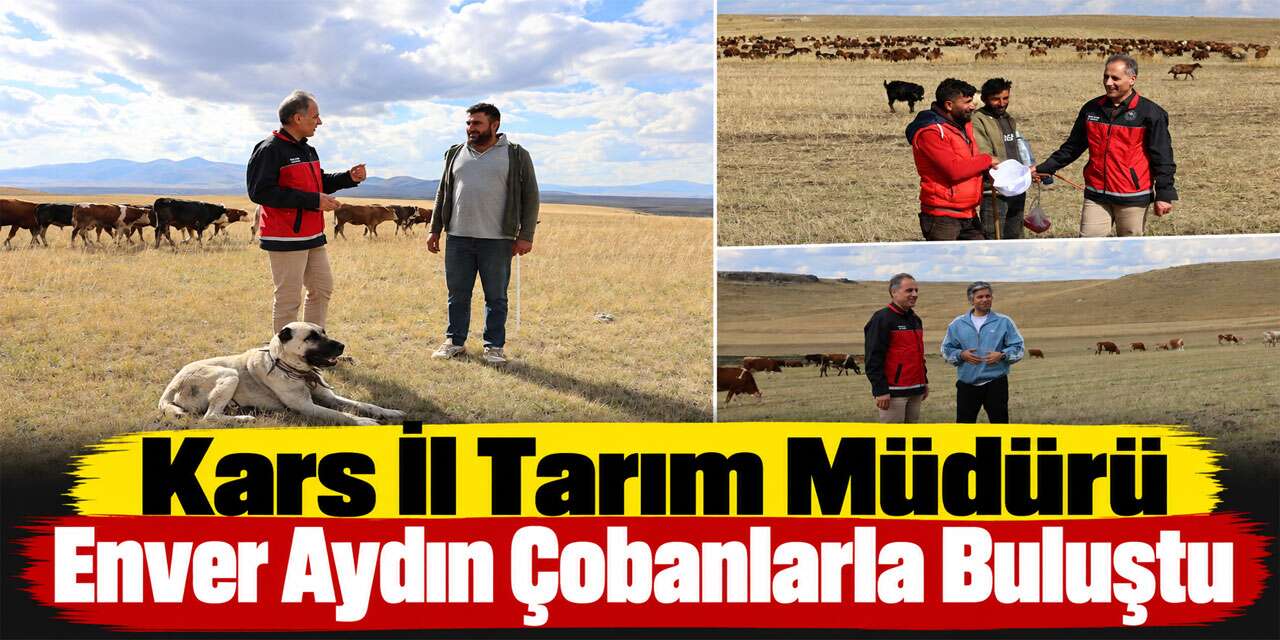Kars İl Tarım Müdürü Enver Aydın Çobanlarla Buluştu