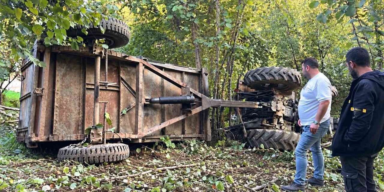 Sakarya’da traktör devrildi: 1 ölü, 2 yaralı