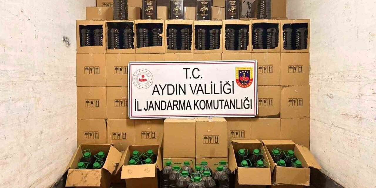Aydın’da 5 bin 300 litre sahte zeytinyağı ele geçirildi