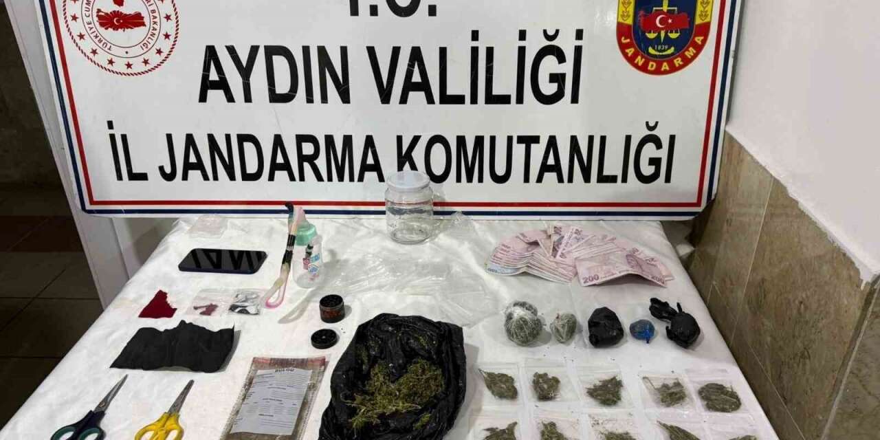 Nazilli’deki ev aramasında uyuşturucu deposu ortaya çıktı