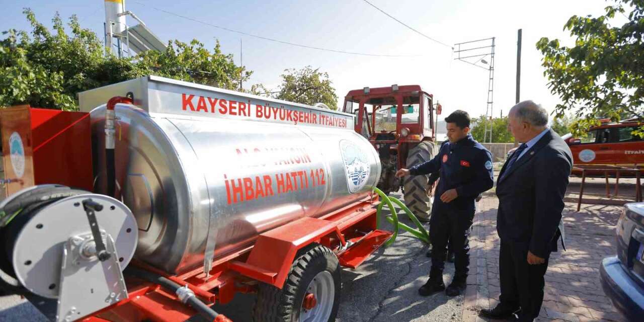 Büyükşehirden kırsal yangınlara hızlı müdahale hamlesi: Traktör arkası yangın söndürme aracı