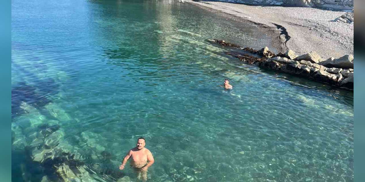 Türkiye’nin en kuzeyinde ekim ayında deniz keyfi