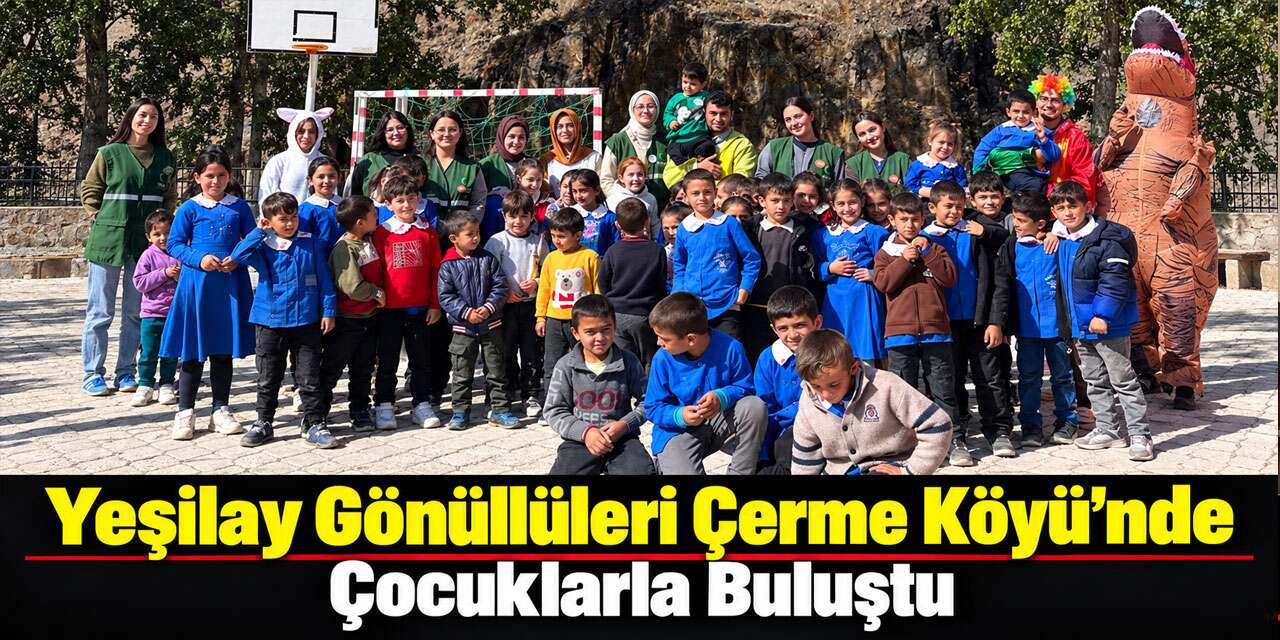 Yeşilay Gönüllüleri Çerme Köyü’nde Çocuklarla Buluştu