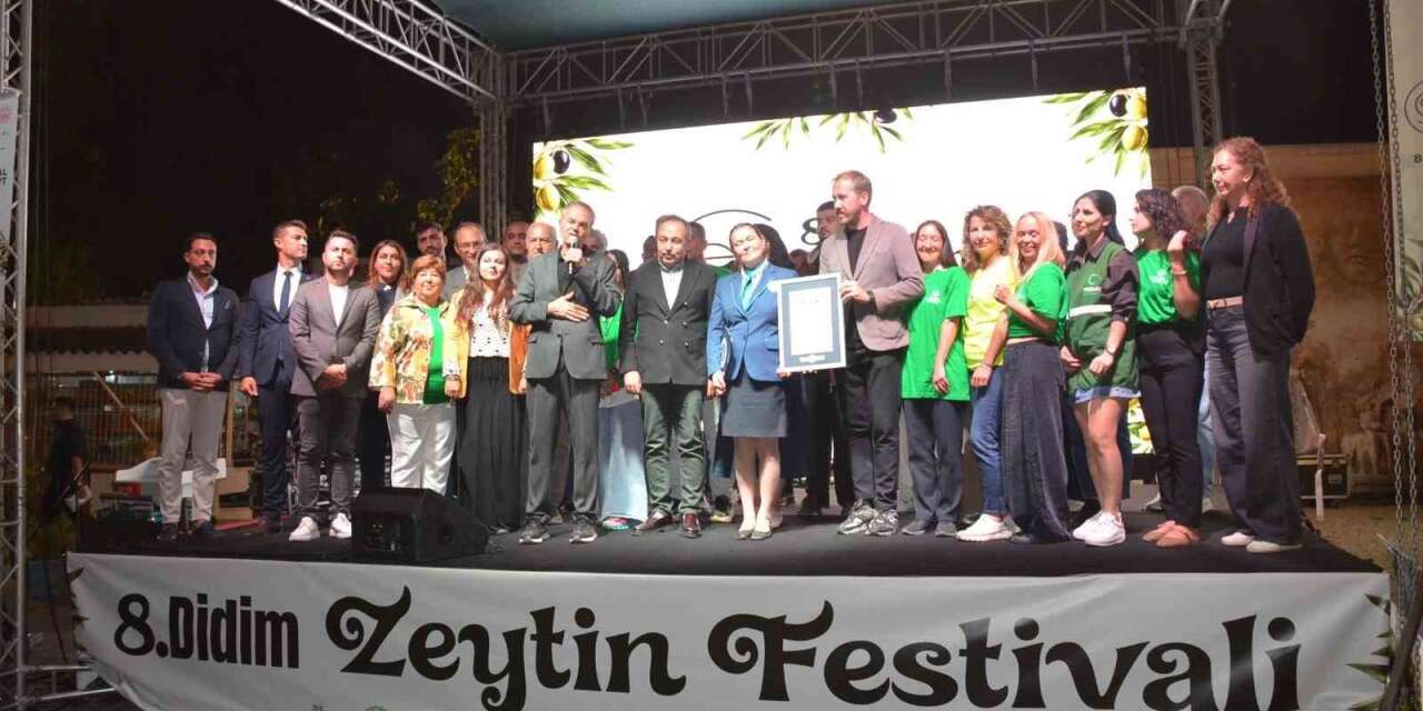 Didim’de zeytinyağıyla ’Guinness Rekor’ denemesi kırıldı