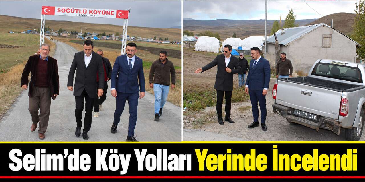 Kaymakam Semiz, Selim’de Beton Yol Çalışmalarını İnceledi
