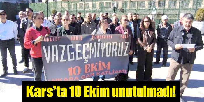 Kars’ta 10 Ekim Saldırısında Hayatını Kaybedenler Anıldı