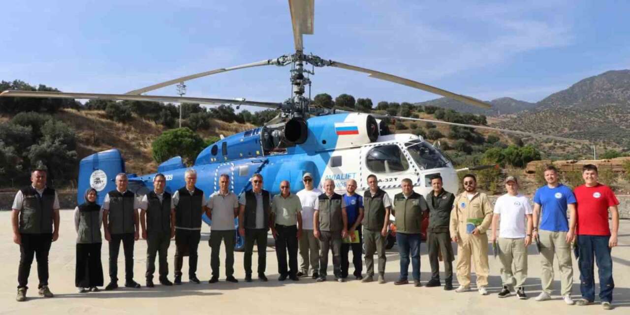 Muğla’da yangınla mücadele eden hava ekiplerine teşekkür belgesi