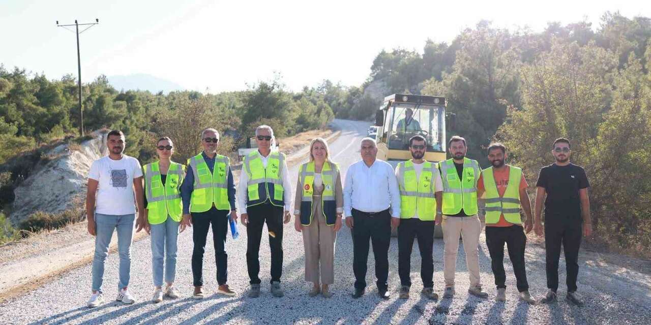 Başkan Doğan, Yeşilyayla-Hacıeyüplü arasındaki asfalt çalışmalarını inceledi