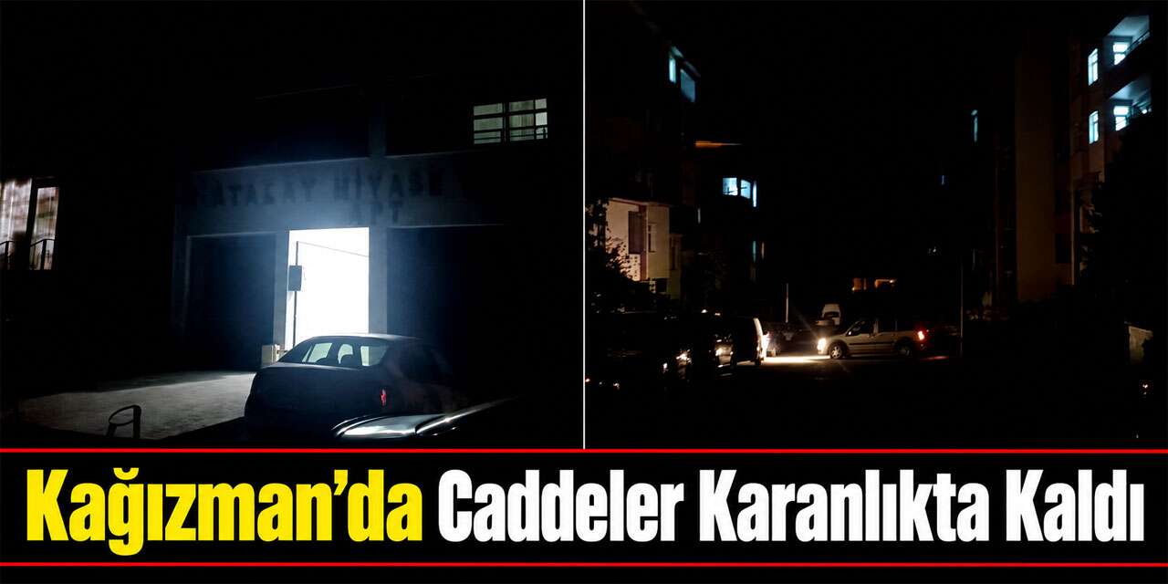Kağızman’da Karanlık Cadde Güvenlik Endişesi Oluşturuyor