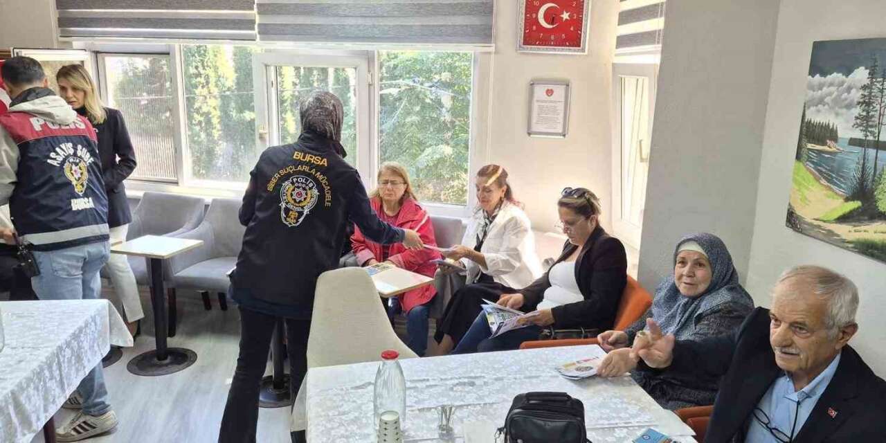 Bursa’da emeklilere siber suçlara karşı farkındalık eğitimi verildi