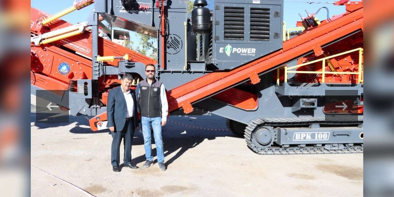 Kütahya İl Özel İdaresi’ne 27 milyon TL’lik mobil taş kırma makinesi