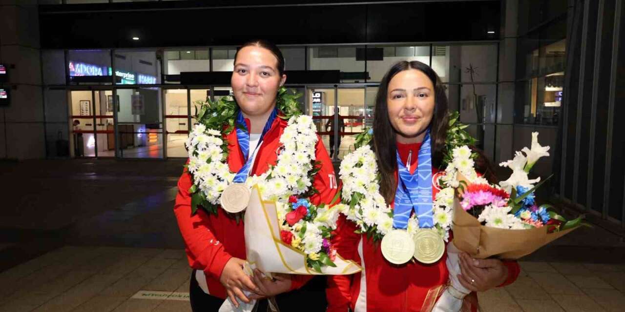 Avrupa şampiyonları Kahramanmaraş’ta havalimanında karşılandı