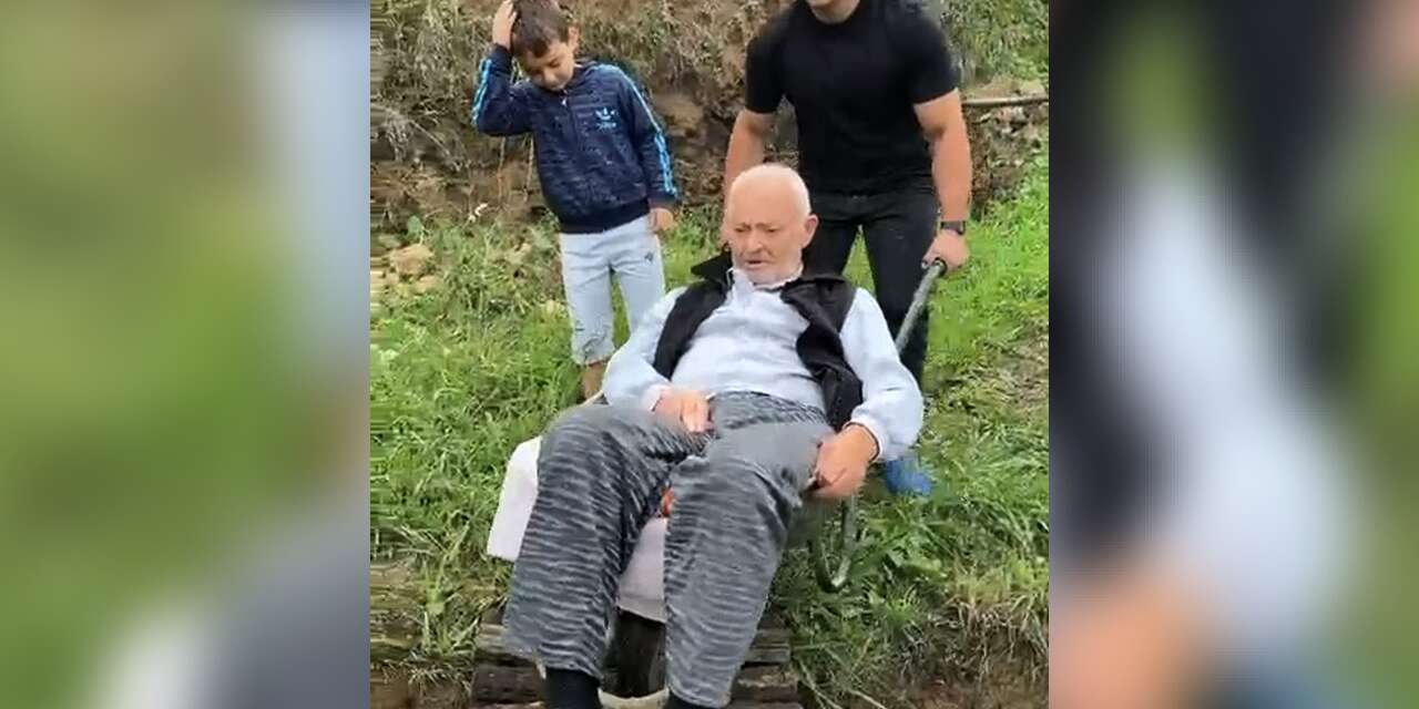 Trabzon’un Araklı ilçesinde diyaliz hastasının "yol" çilesi