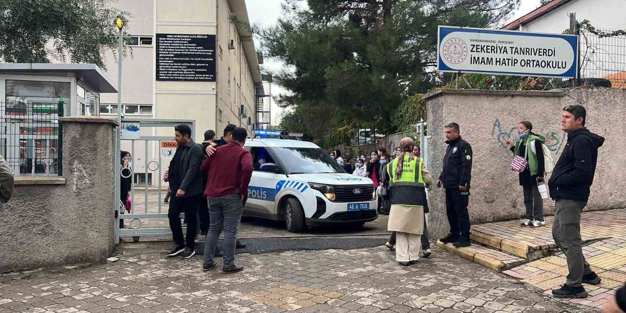Kahramanmaraş’ta inşaat çalışması sırasında çıkan gazdan etkilenen öğrenciler hastaneye kaldırıldı