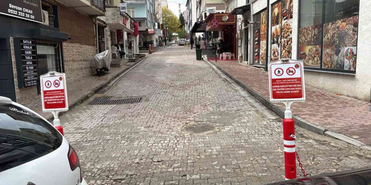 Bilecik’te bir sokak daha araç trafiğine kapatıldı