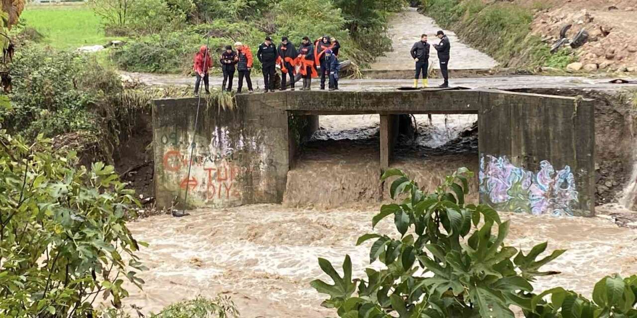 Kocaeli’de dereye düşen araç ve kayıp olduğu değerlendirilen kişi aranıyor