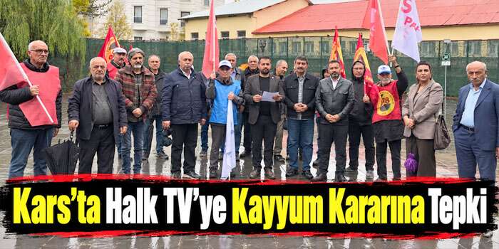 Kars’ta Halk TV’ye Kayyum Kararına Tepki