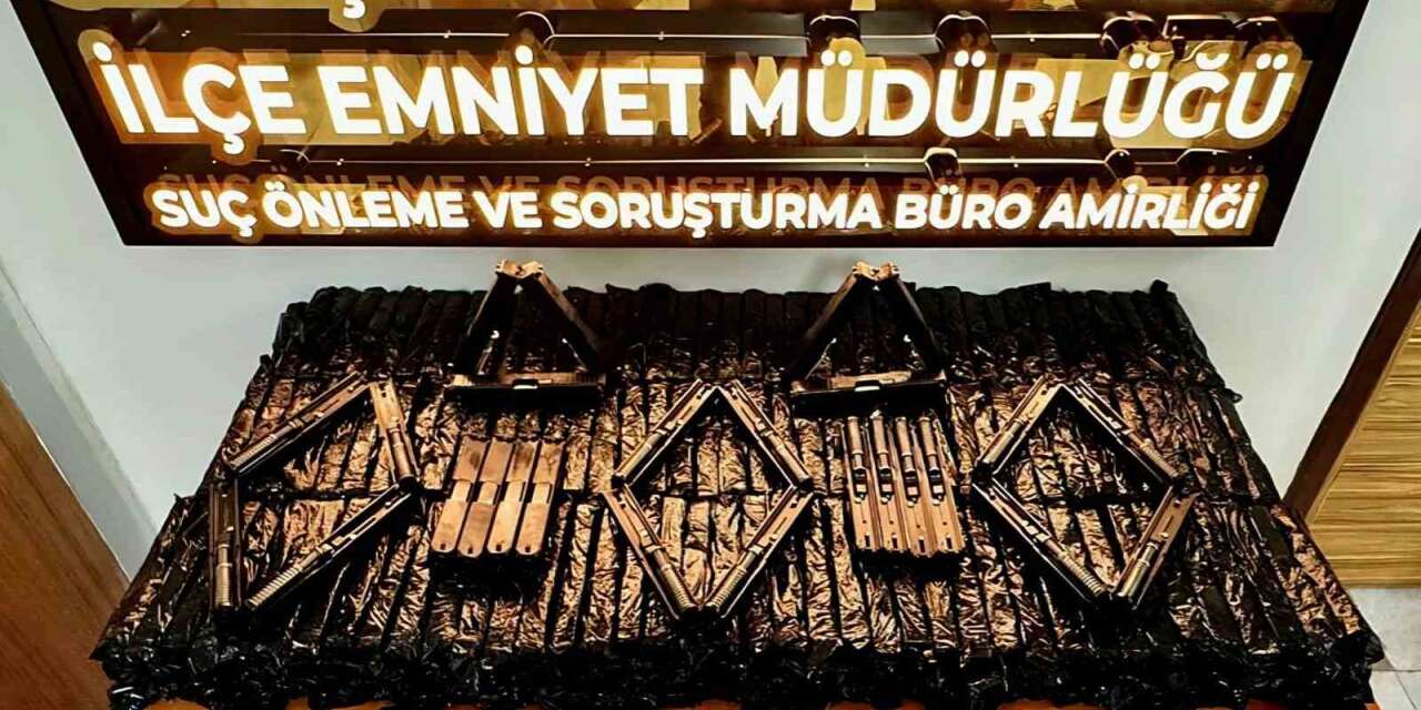 Seydişehir’de bin 560 silah parçası ele geçirildi