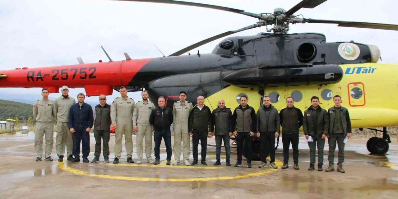 Kütahya’da yangın söndürme helikopterinin görev süresi tamamlandı