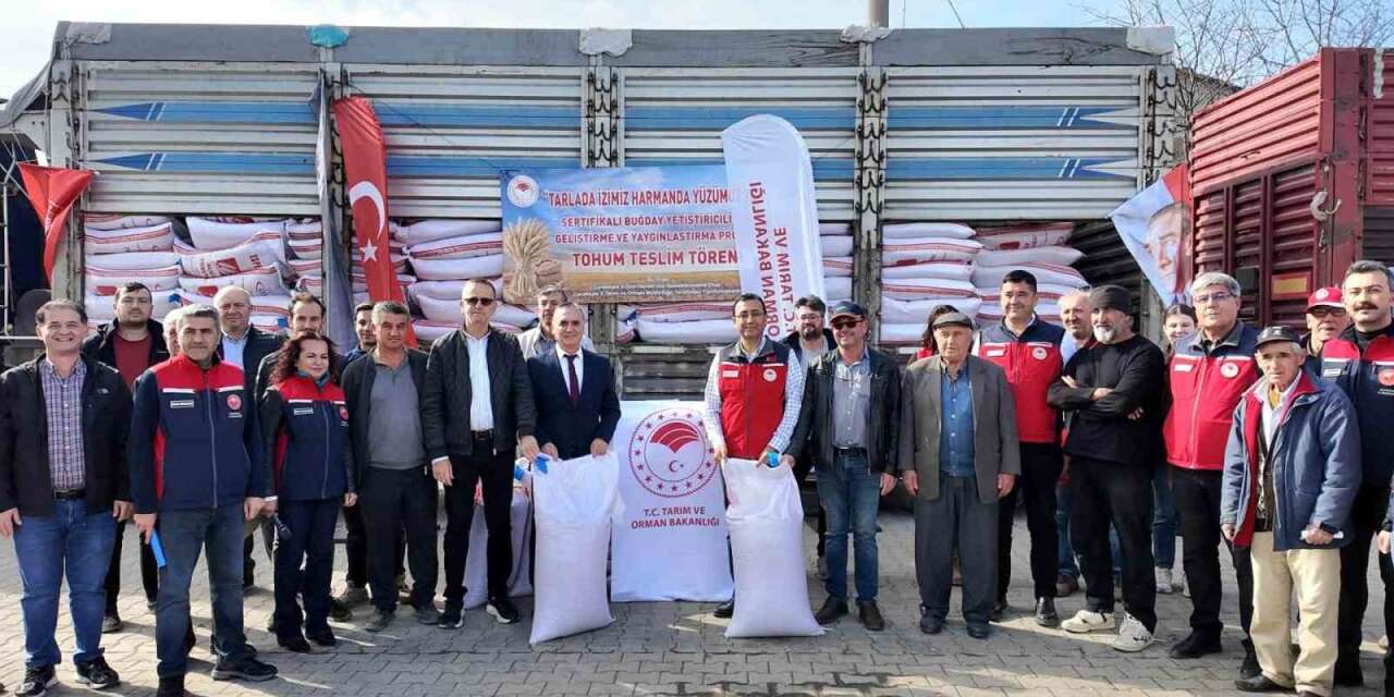 Çanakkale’de çiftçilere sertifikalı buğday dağıtıldı