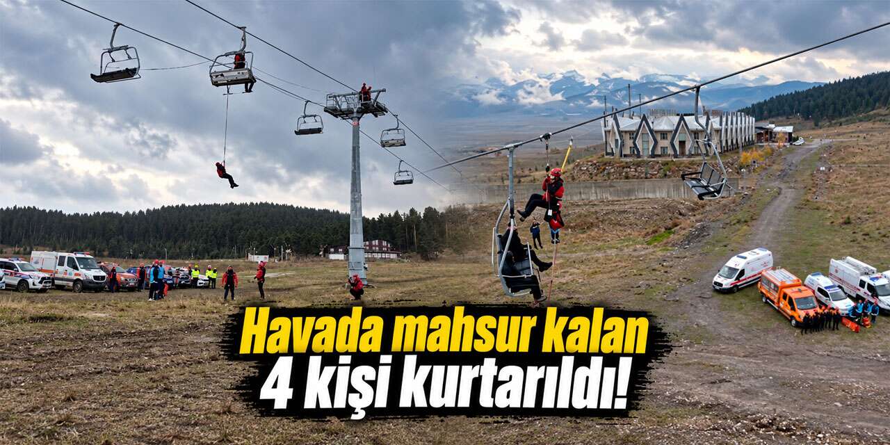 Kars'ta nefes kesen kurtarma tatbikatı!