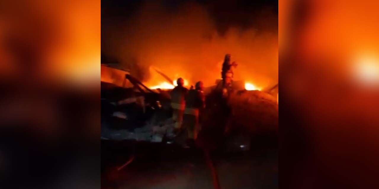 Belen’de konteyner yangını yaşandı