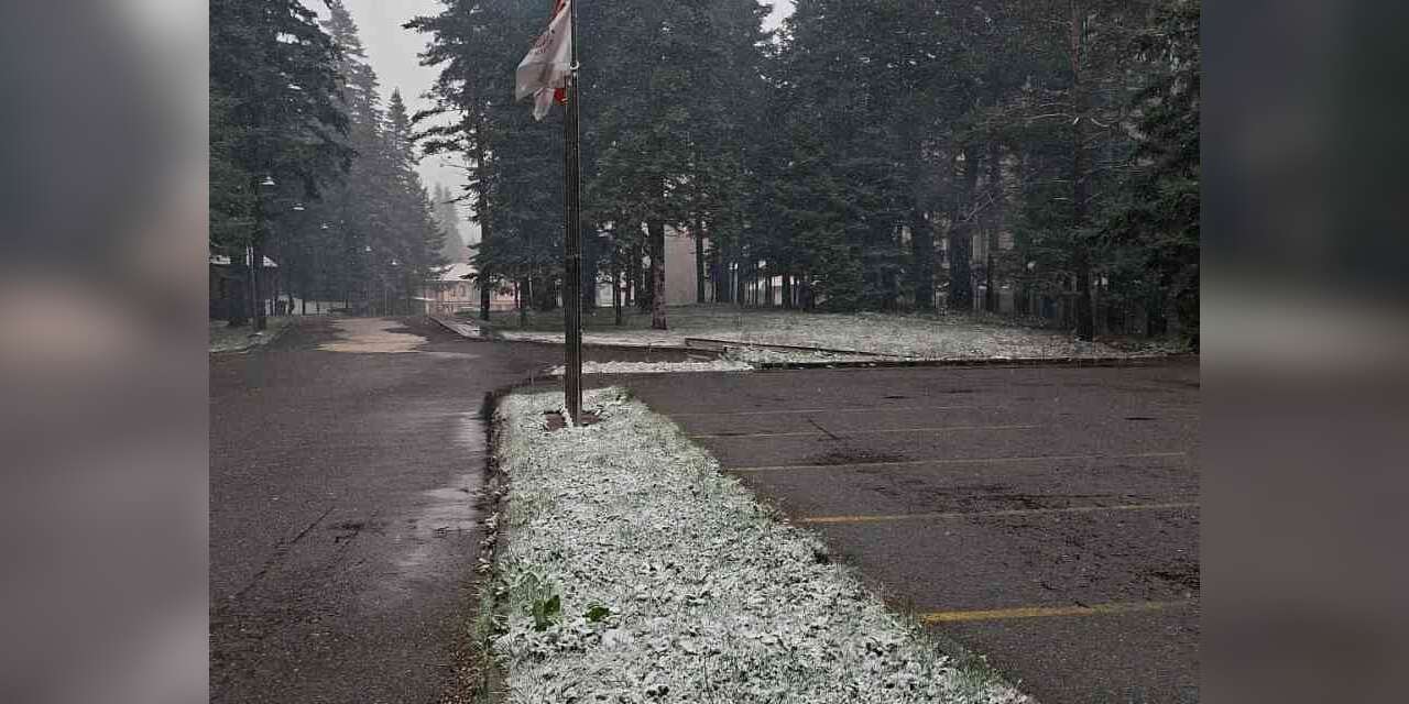 Ilgaz Dağı’nda kar yağışı etkili oluyor