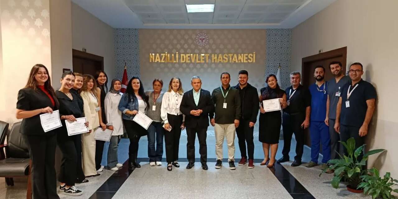 Nazilli’de acil bakım hemşireleri sertifikalarını aldı