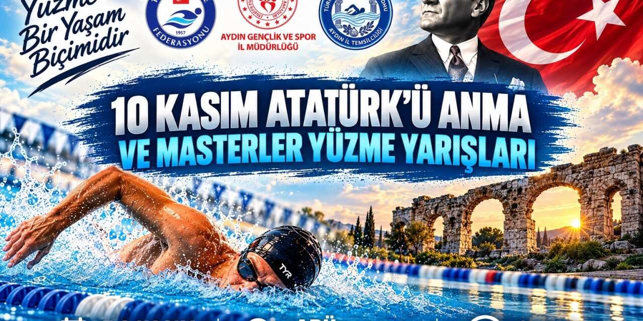 Aydın’da Atatürk’ü Anma ve Masterler Yüzme Yarışları düzenlenecek