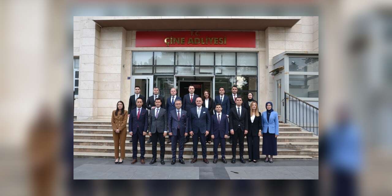 Çine Adliyesi’nde incelemelerde bulundular
