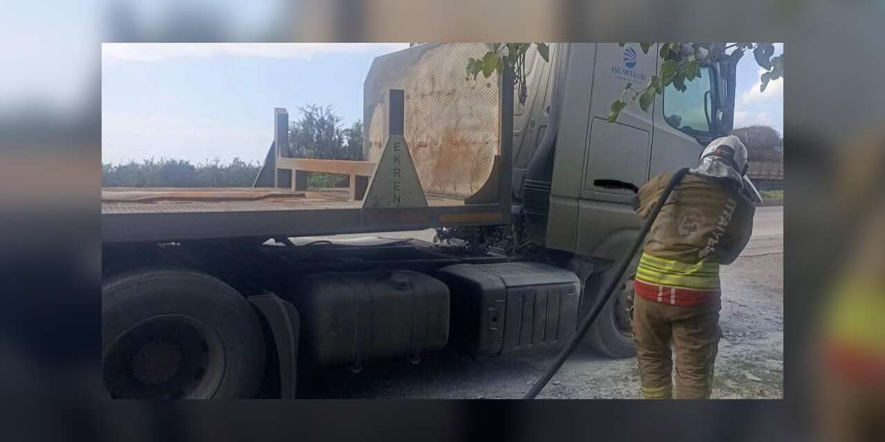 Dörtyol’da tır yangını kontrol altına alındı