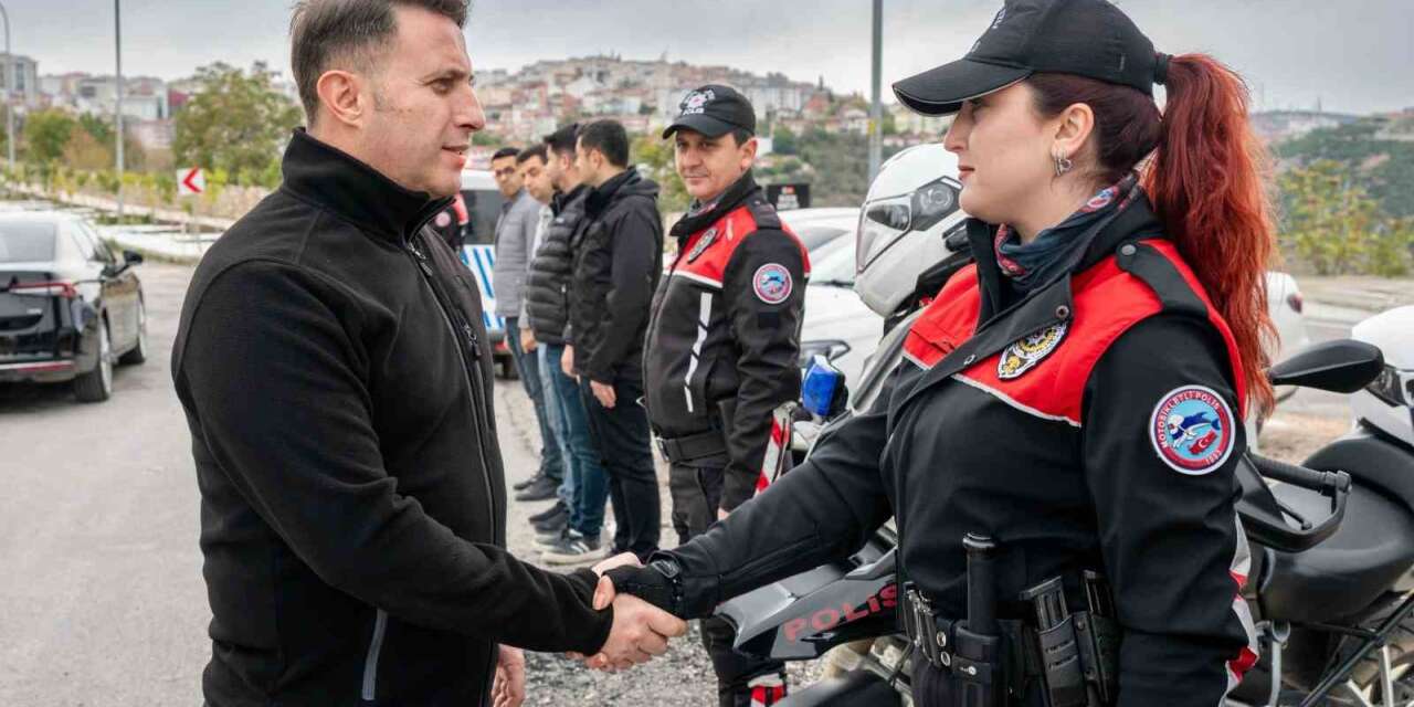 Emniyet Müdürü Çağlar’dan uygulama noktasına denetim