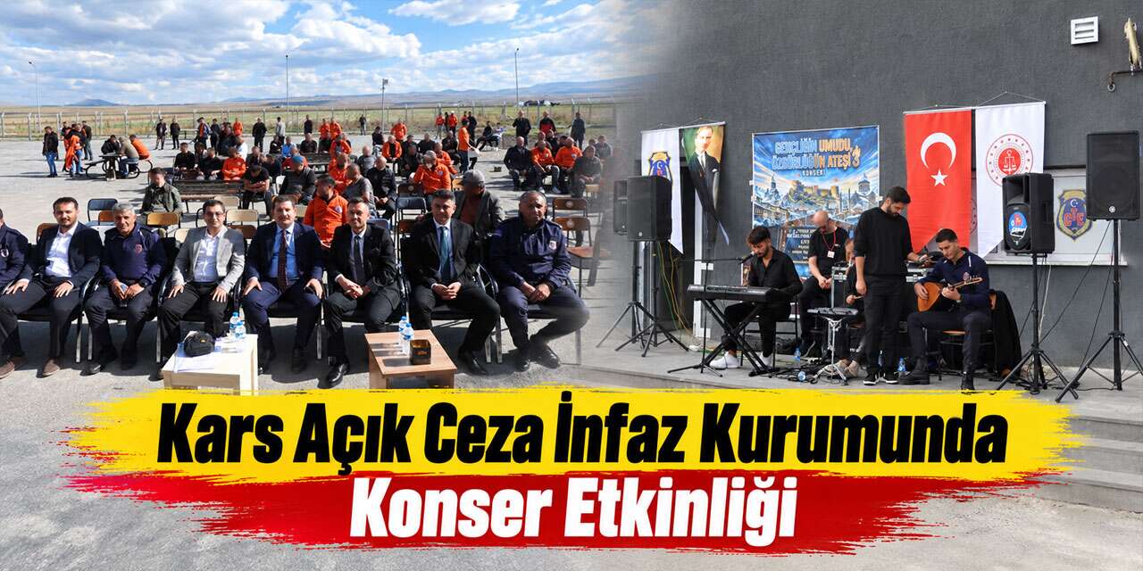 Kars Açık Ceza İnfaz Kurumunda Müzik Dinletisi Düzenlendi