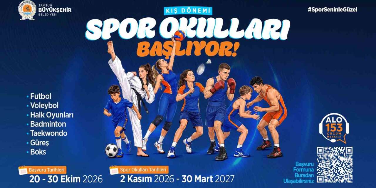 Samsun’da Kış Spor Okulları’nda başvurular başladı