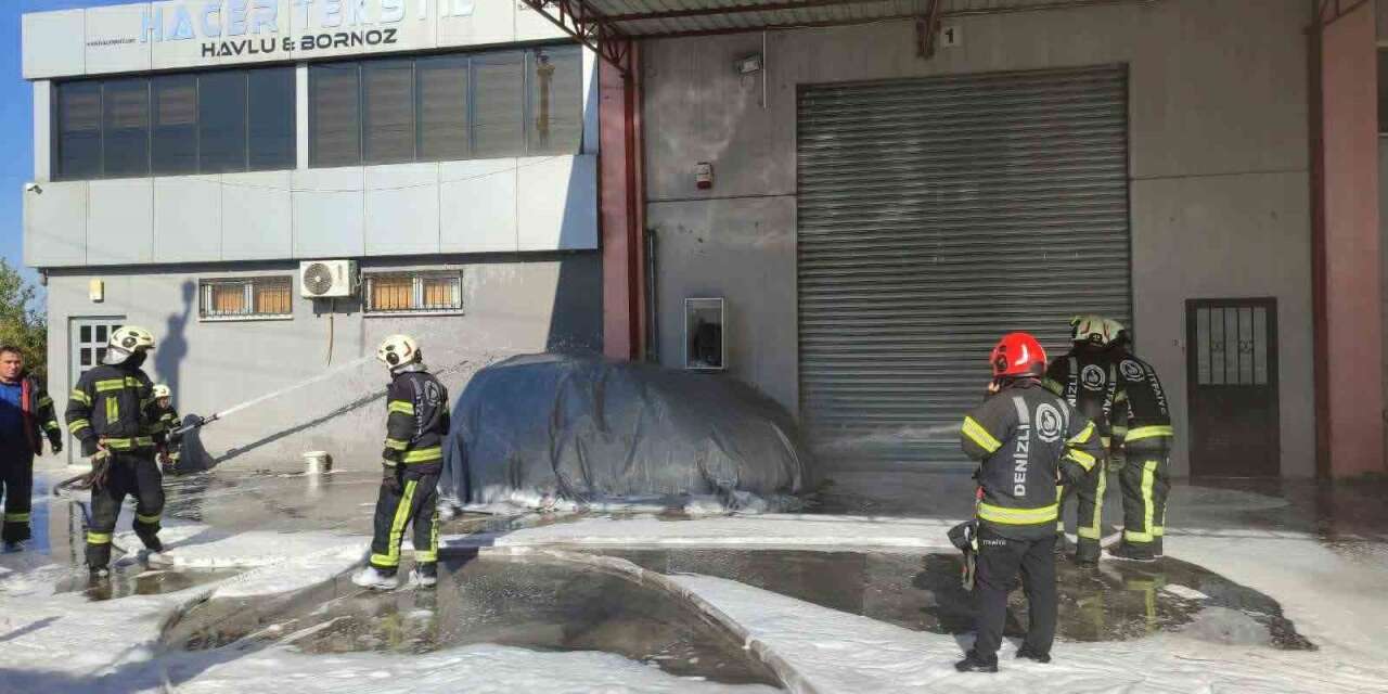 Şarjdaki elektrikli araç alev aldı