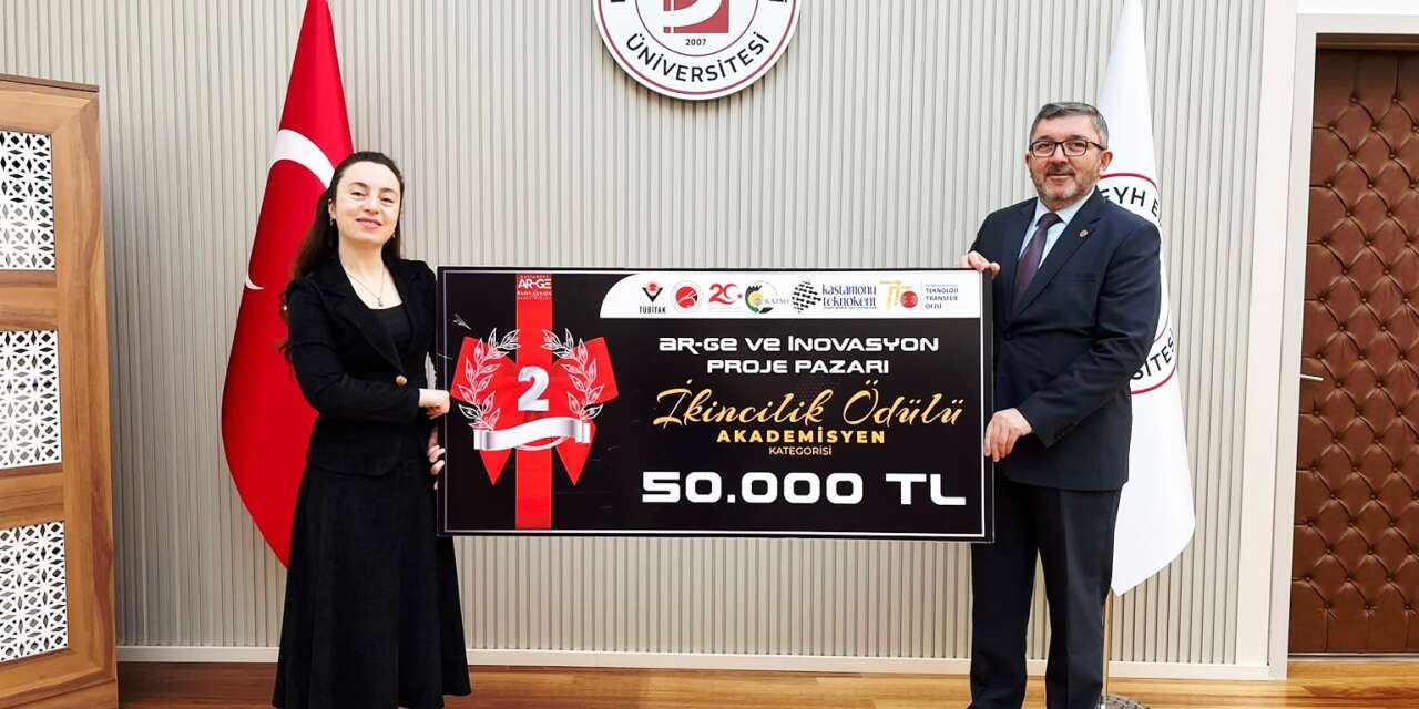 BŞEÜ’lü akademisyene 50 bin TL’lik ikincilik ödülü
