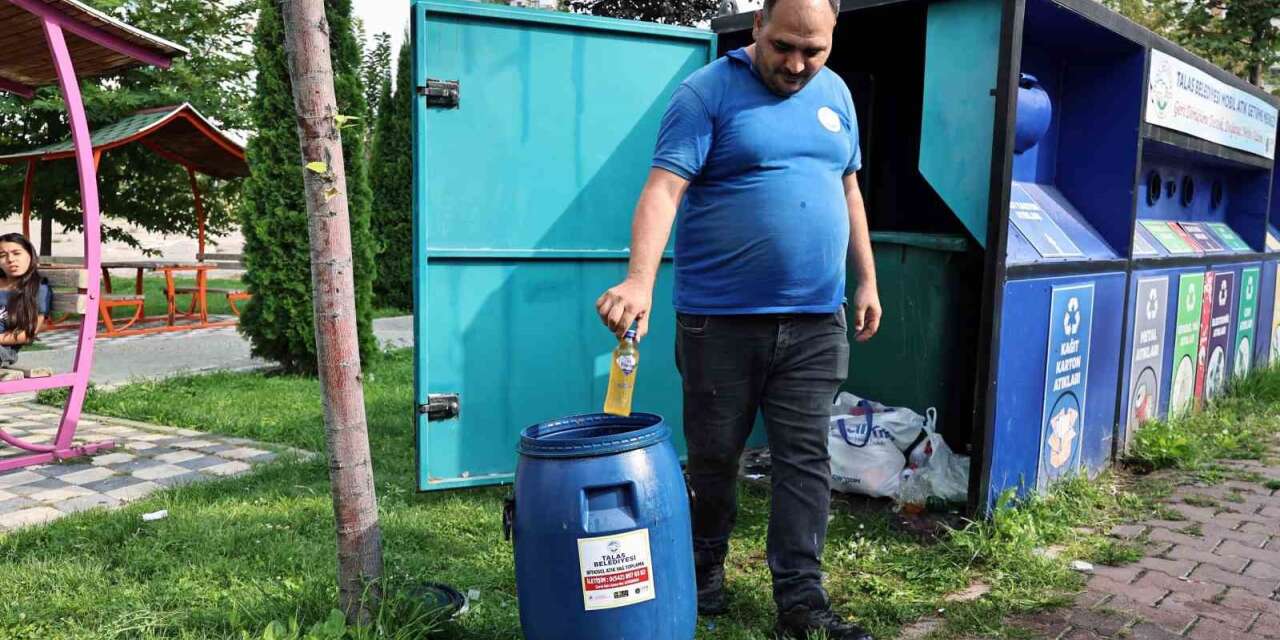 Talas’ta atık yağlar toplanıyor çevre korunuyor