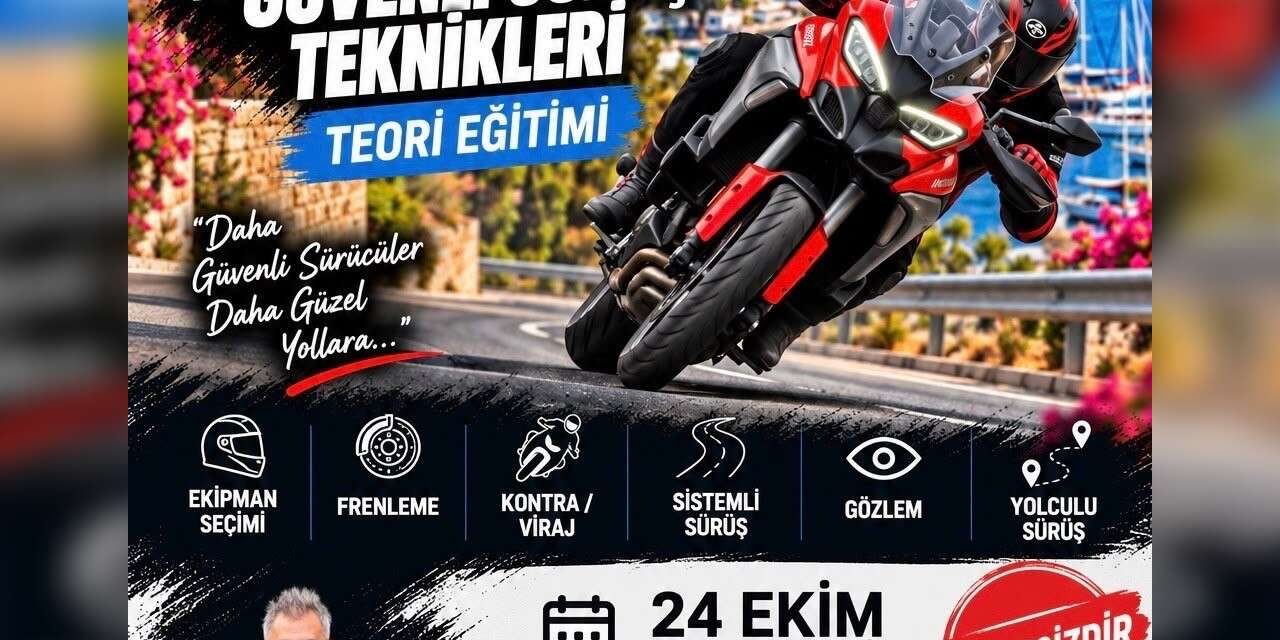 Bodrum’da motosiklet sürücülerine hayati eğitim